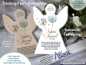 Preview: Schutzengel Taufgeschenk PUSTEBLUME© | Serie Sophie Hanna | Löwenzahn „Make a Wish“ | Aquarell / Pastellfarben / Glücksbringer zur Geburt, Taufe, Kommunion, Firmung