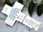 Preview: Taufkreuz Serie ALMA© ALICIA Pastell mit Regenbogen - schlicht und doch mit liebevollen Details gestaltet - personalisiert nach Deinen Wünschen