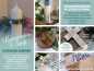 Preview: DIY BASTELSET Kommunionkerze LISA© Oval | Weizen Blattwerk Christenfisch Blüten Taupe Altrosa Eukalyptus Kreuz Sisalband