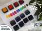 Preview: Stempelfarben | Stempelkissen oder Farbblock: Freie Farbwahl oder verschiedene Sets | Ministempel / Stempel für Fingerprint - Bilder mit Fingerabdruck