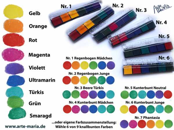 Stempelfarben | Stempelkissen oder Farbblock: Freie Farbwahl oder verschiedene Sets | Ministempel / Stempel für Fingerprint - Bilder mit Fingerabdruck